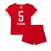 Fotbalové Dres Bayern Munich Benjamin Pavard #5 Dětské Domácí 2022-23 Krátký Rukáv (+ trenýrky)
